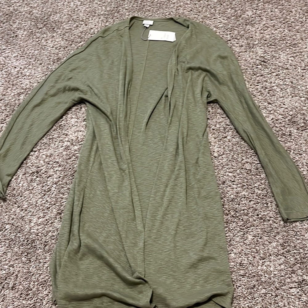 Sage green layering cardigan